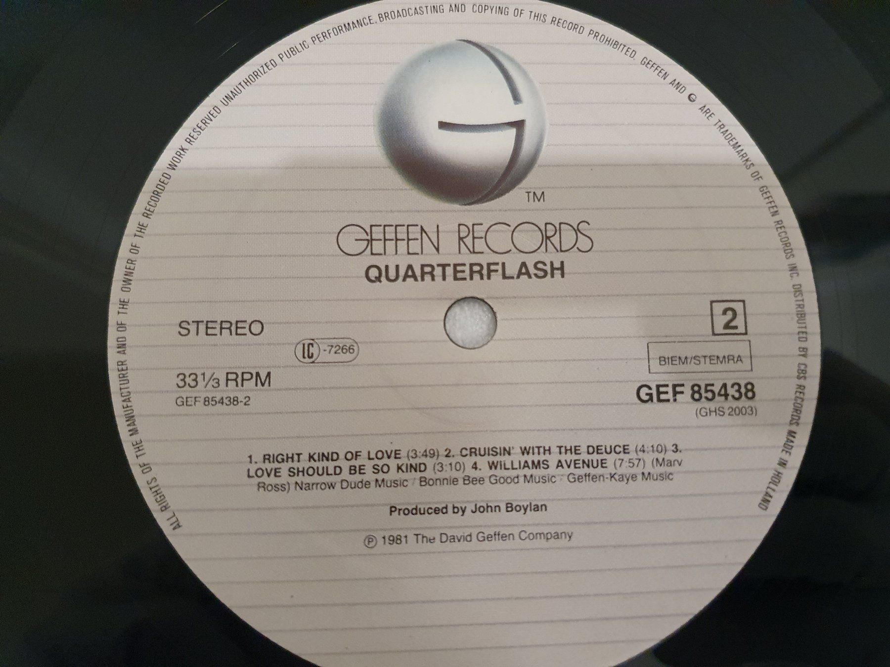 Schallplatten: Quarterflash – Quarterflash – Gebraucht aus Uster von  5