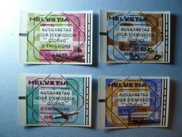 2001 Automatenmarken Ersttag Vollstempel