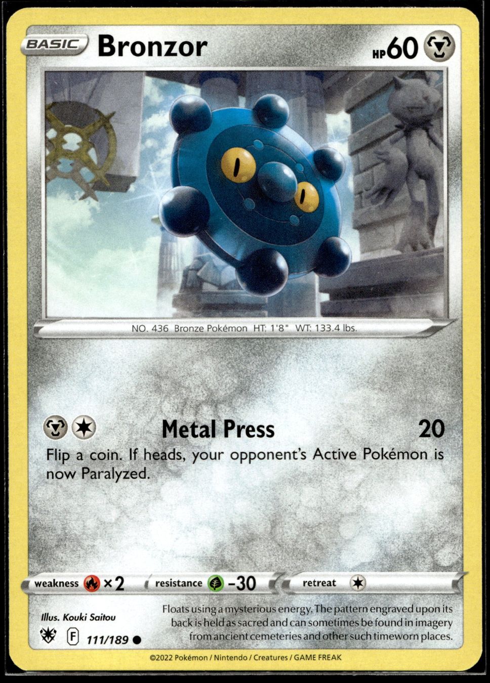 Pokémon Carte collezionabili: Bronzor (ASR EN 111/189) – Usato da Affoltern am Albis venduto da Chiesa_5