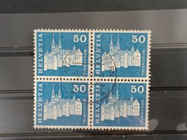 1968 Schloss & Stiftskirchen  Viererblock Top Stempel