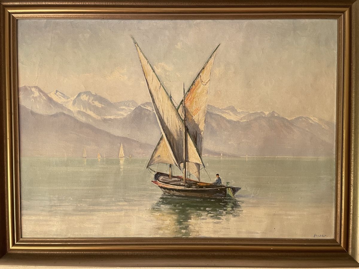Dipinti: Peintre Hanser – Usato da Lausanne venduto da syl041177