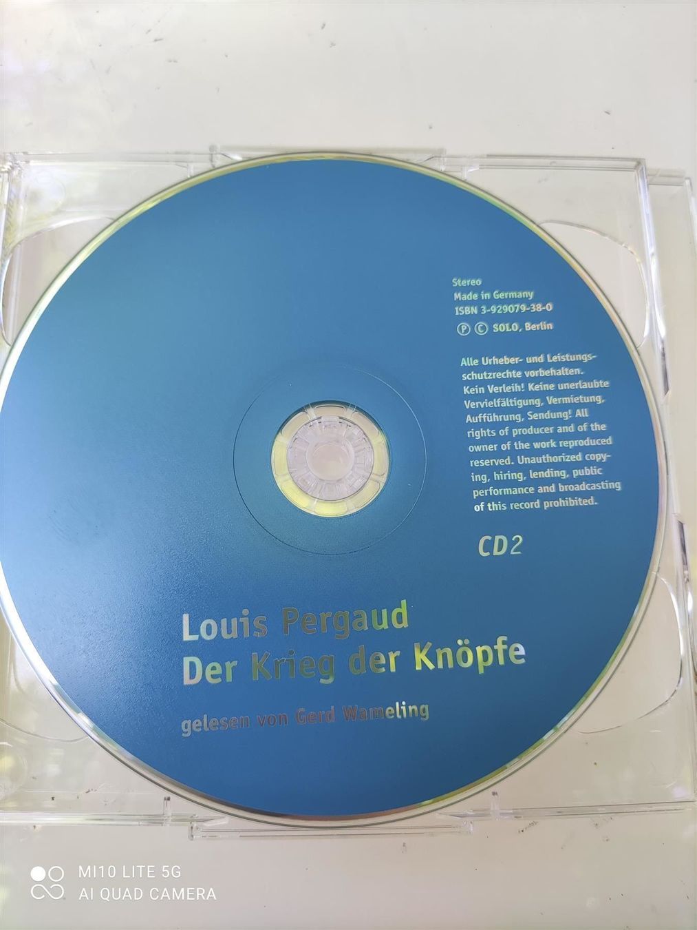 CD: Der Krieg der Knöpfe (Louis Pergaud) – Usato da St.Gallen venduto da elk2022 2