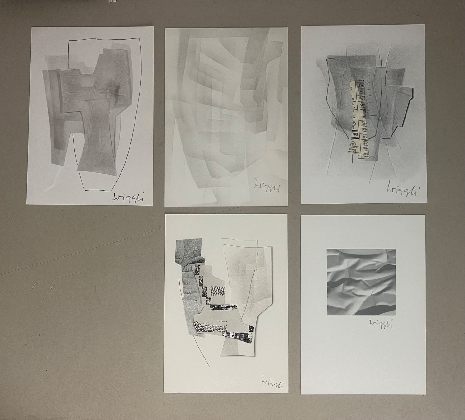 Grafiken & Lithographien: Konvolut Oscar Wiggli, handsigniert – Gebraucht aus Rain von Pic-Ass