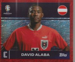 EURO 2024 Topps sticker Foil red  DAVID ALABA AUT 2