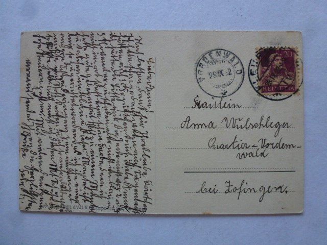 Cartes postales: Ansichtskarte Fleurier 1922 – D'occasion à Walkringen par Casablanca777 1