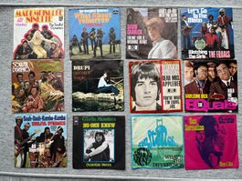 Vinyl Singles, ca. 1970er Jahre, 12 Stück