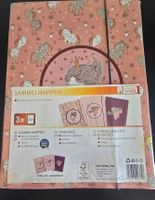 2 paquets de 3 Chemises à élastique - Motifs licornes A4 -