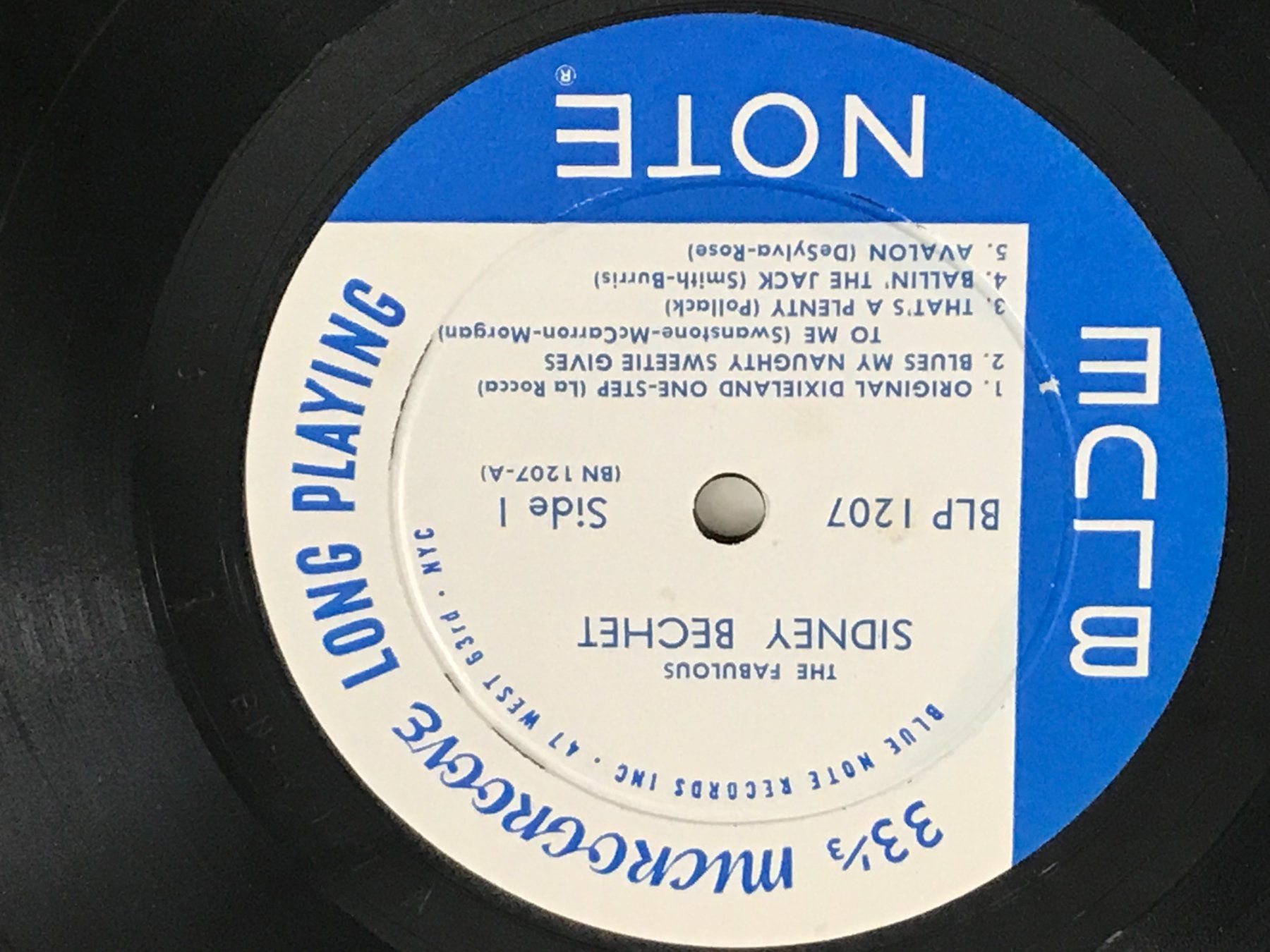 Schallplatten: SIDNEY BECHET - The Fabulous Sidney Bechet - Blue Note 1207 – Gebraucht aus Buchs AG von Archie 2