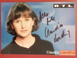 Claudia Loerding Autogramm signiert Fotopostkarte 10x15cm