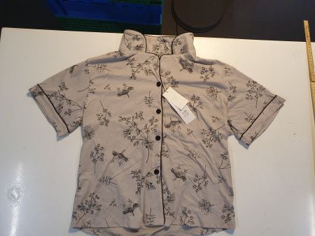 Chinesische Damenbluse Mei Jia Chen grau grösse S
