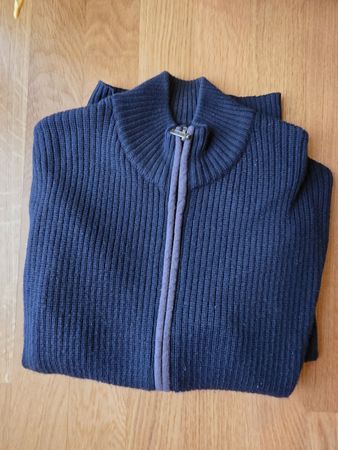 Blauer Wollenpullover S Warren & Parker
