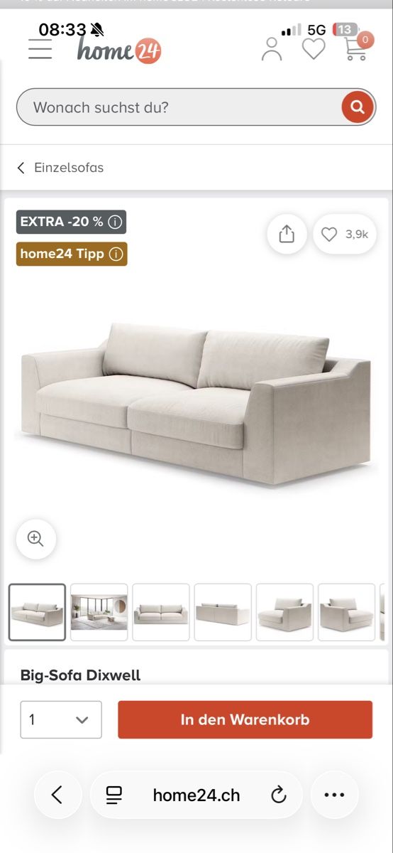 Divani: Big-Sofa Dixwell – Usato da Zürich venduto da er_8j8r 1