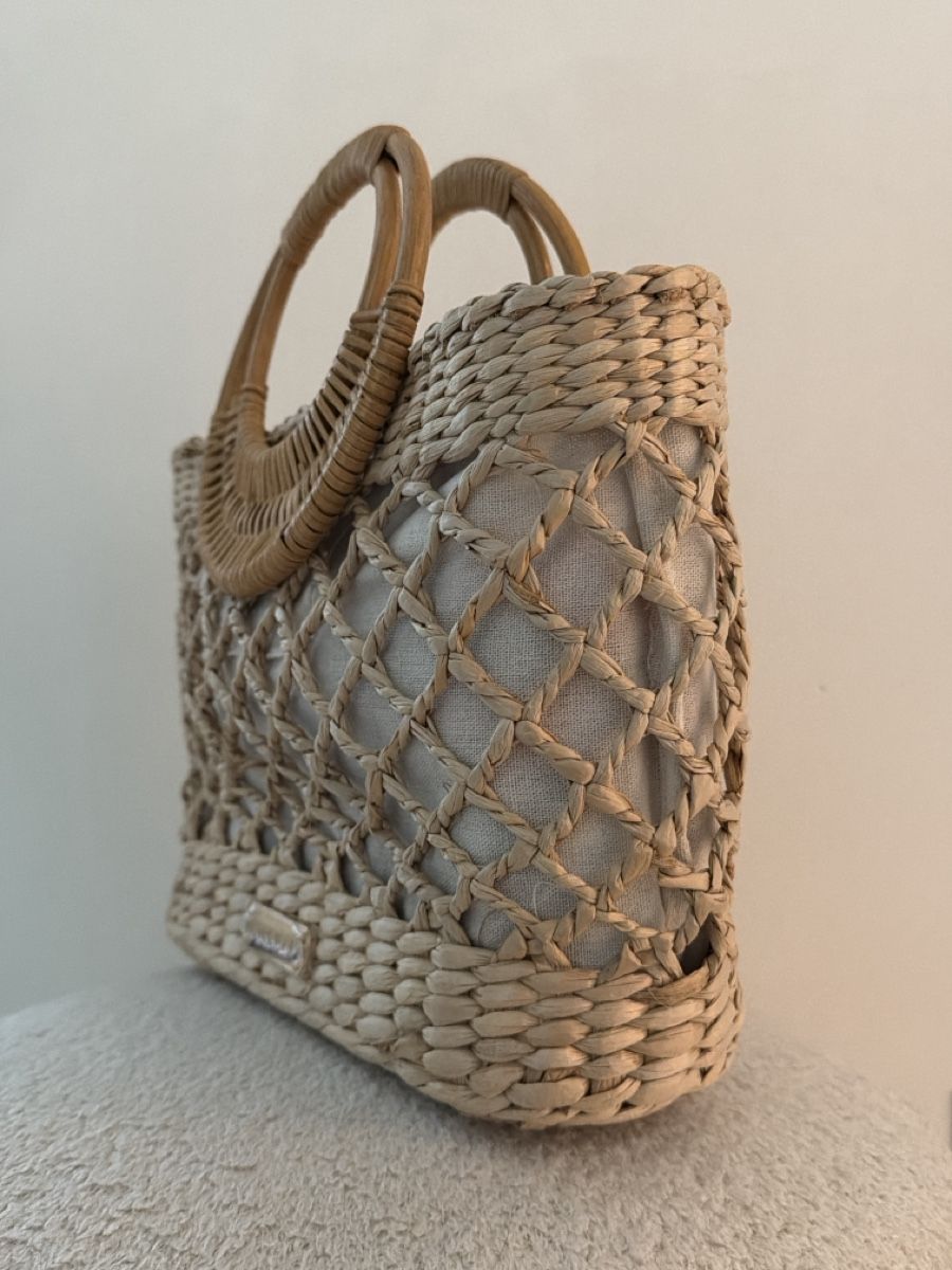 Taschen für Damen: Chic summer straw bag with round handle - Mexican Brand – Neu und originalverpackt aus Paradiso von Ixaya.studio 2