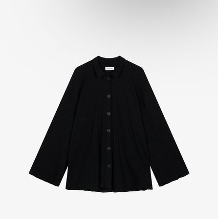 Schicke Damen Hemdbluse, schwarz, Grösse M 