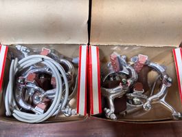 NEU 2x Rennvelo Bremsen Weinmann Typ 500 Alu NOS OVP 60s-70s