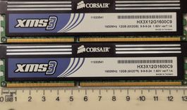 4GB Kit (2x2GB) DDR3 RAM Corsair XMS3 1600MHz PC3-12800