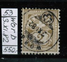 Wertziffer Nr.53 (weisses Papier) - WORB