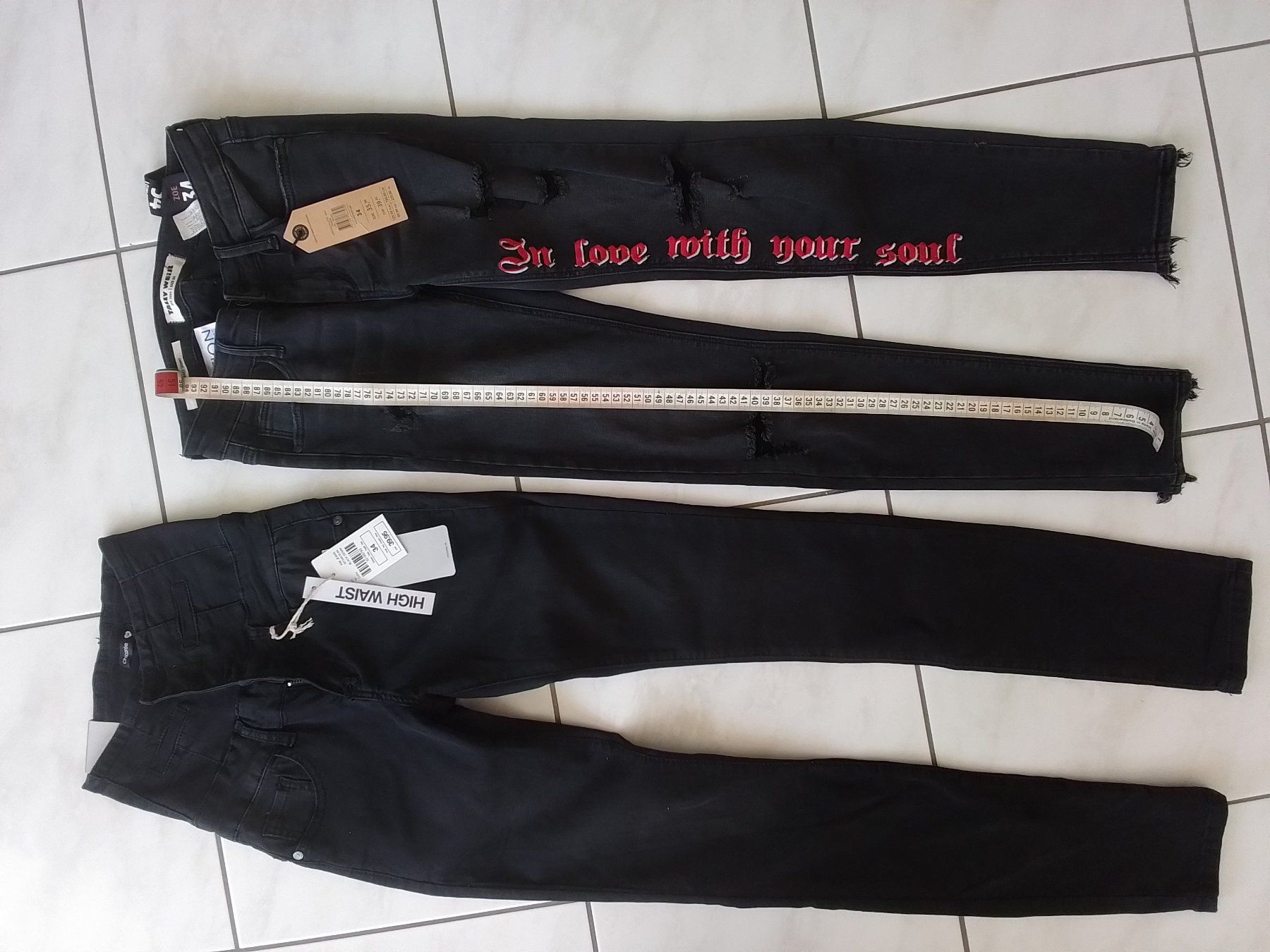 Pantaloni: 2 Paar NEUE Hosen Gr. 34 – Nuovo e nell'imballaggio originale da Heimberg venduto da sunny1970