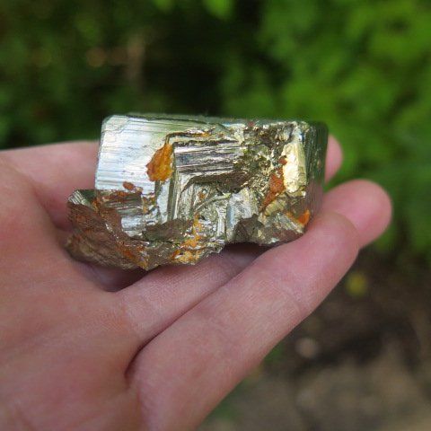 Minerali & Pietre curative: Hochglänzender Pyrit von Peru, ca. 135 gr. – Usato da Schaffhausen venduto da Yamakana51L8736OQ8 3