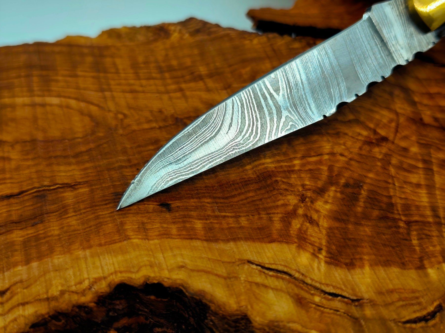 Accessori: Laguiole Damast Messer Klappmesser echtes Damastmesser – Nuovo e nell'imballaggio originale da Arlesheim venduto da Premius_1 2