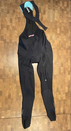 schwarze lange Winter Bib Assos Damen XL