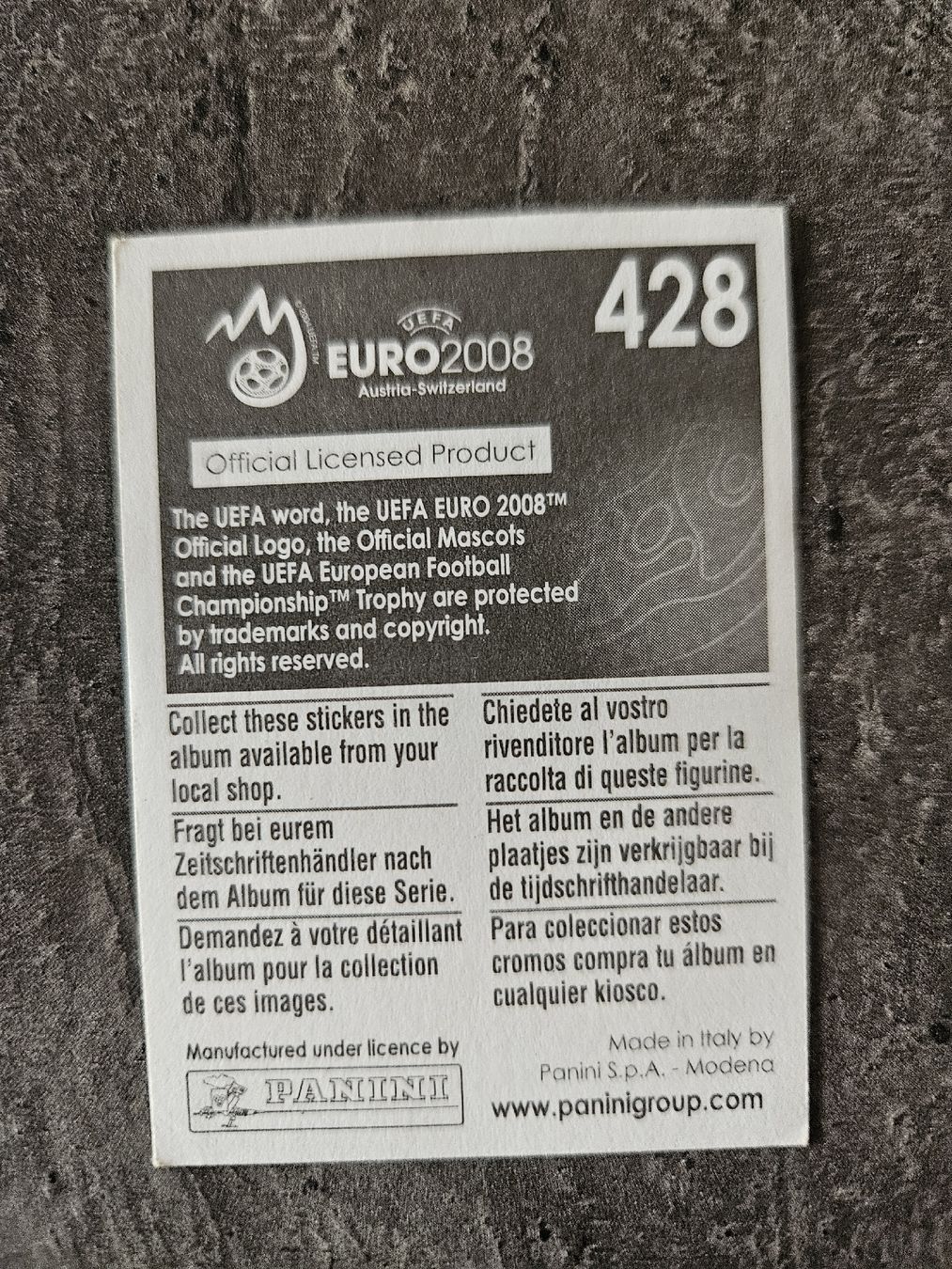 Panini Sammelbilder & Trading cards: Andreas Iniesta Euro 2008 – Gebraucht aus Aarau von san_pb85 1