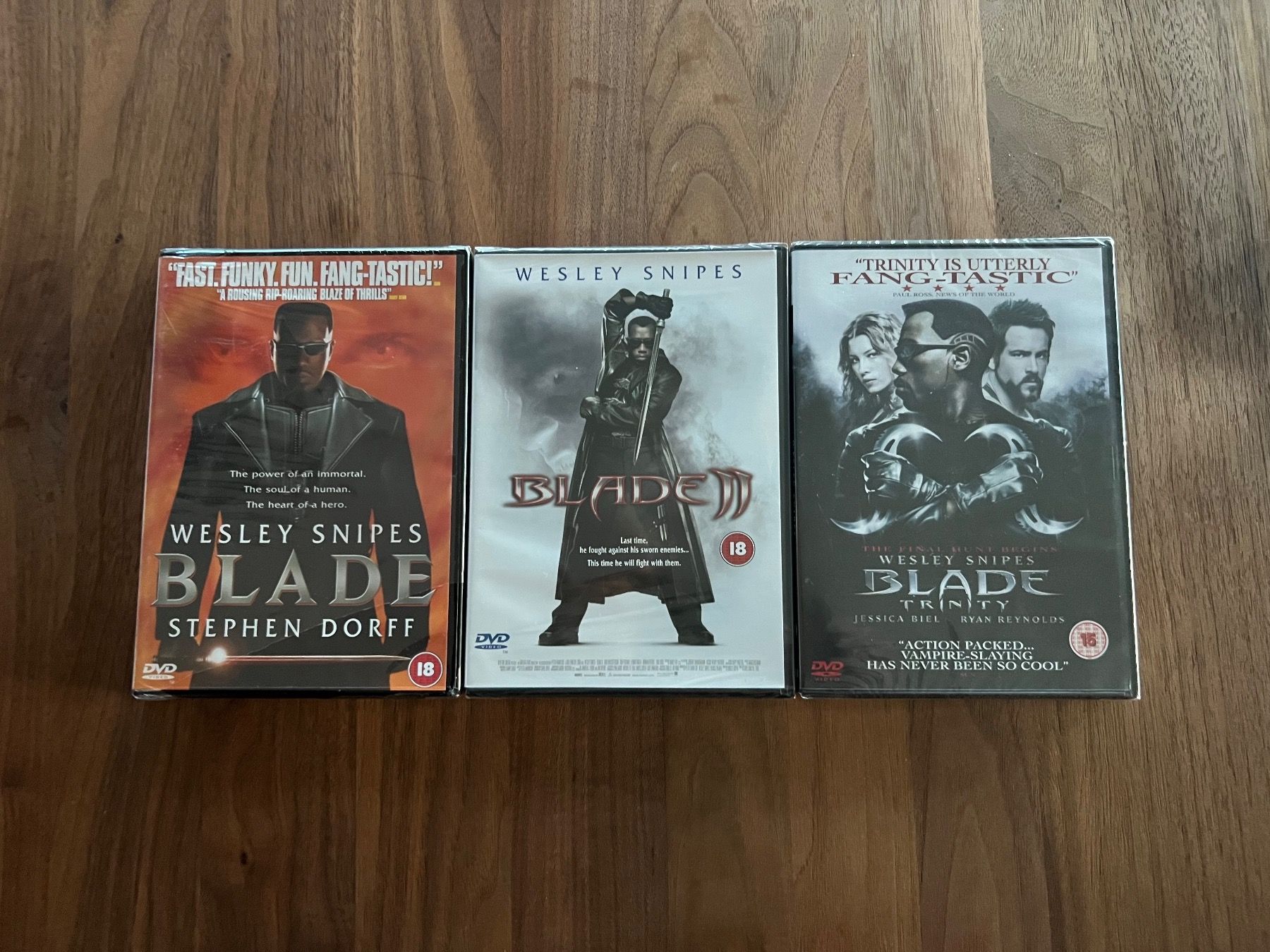 Alle DVDs: DVD Blade 1-3 Englisch Originalverpackt – Neu und originalverpackt aus Schaan von mugerle