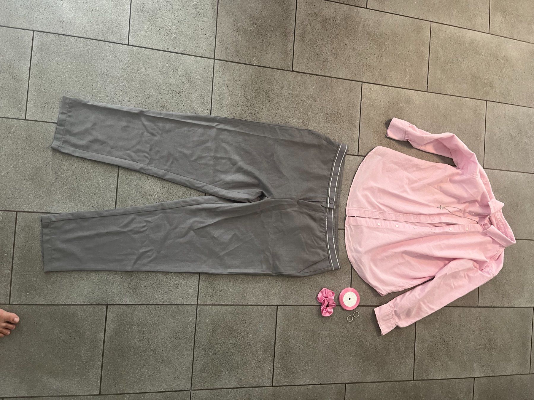 Chemisiers: grau-rosa Matching Set – D'occasion à Solothurn par Floefi