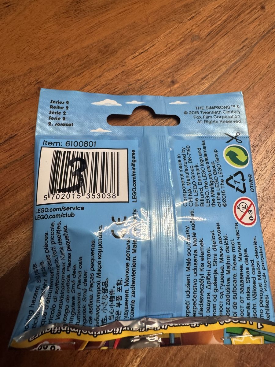 Lego Baukästen: LEGO Simpsons Minifigure Serie 2 N 3 – Neu und originalverpackt aus Concise von Pinpin69 1