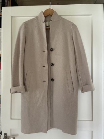 Oui Mantel aus Wolle, beige, sehr guter Zustand