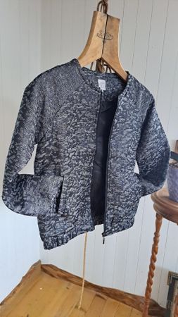 KARL MARC JOHN Blouson Lurex BICHE NOIR XS 32 34 Jacke Bombe