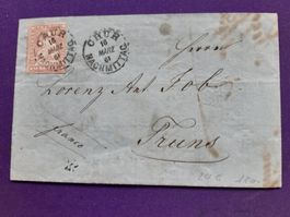 Strubelbrief von Chur nach TRUNS, 16.März 1861