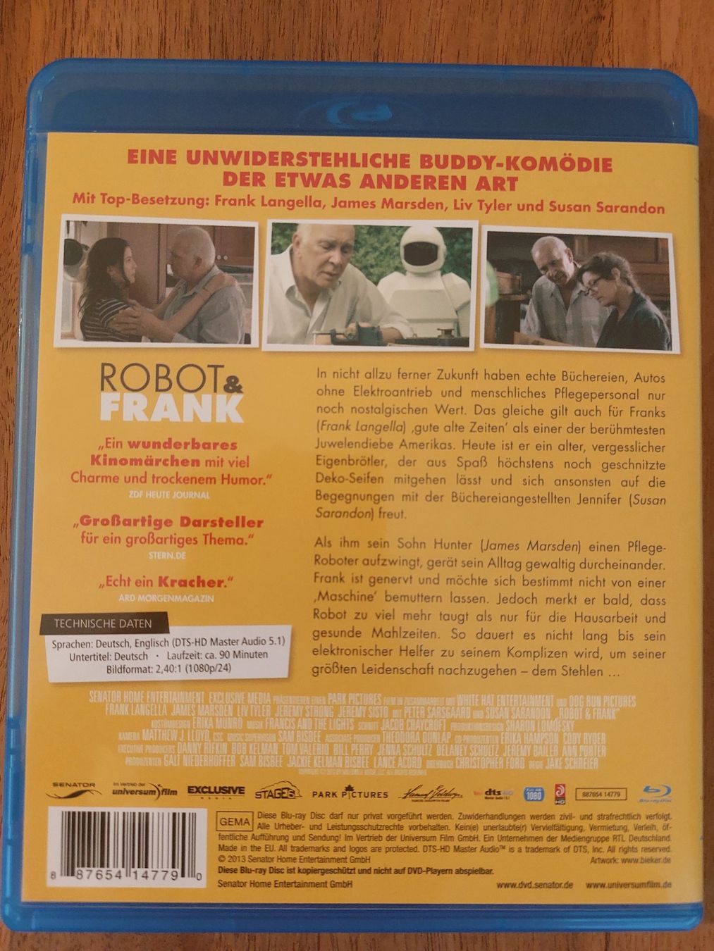 Tutti i DVDs: Blu Ray - Robot & Frank – Usato da Rheinfelden venduto da Onyx74 1