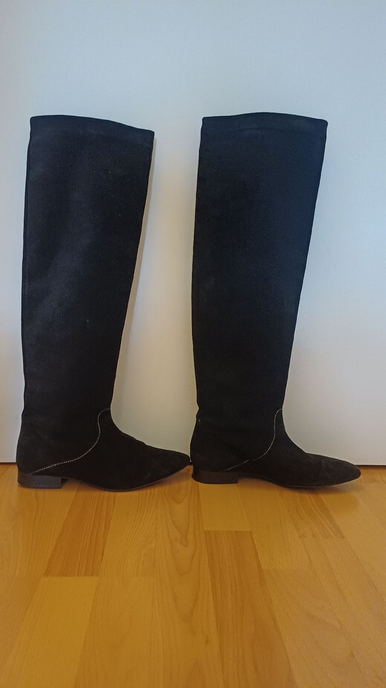 Claudie Pierlot Scarpe da donna: cuissardes en daim Claudie Pierlot – Nuovo (secondo la descrizione) da Vevey venduto da Veveybien 1