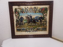 Historisches Erinnerungs Bild eines Feld Atteleristen 1905