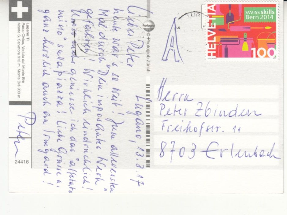 Cartoline postali: Lugano 2017 – Usato da Bürglen TG venduto da StampGraf 1