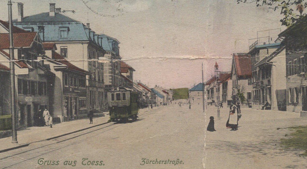 Cartoline postali: Toess  1906  Zürcherstrsse – Difettoso da Aarau venduto da kufi44 1