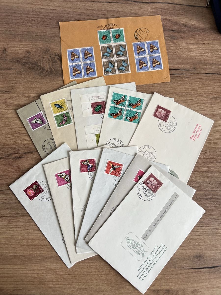 Tutti i francobolli: 11Stk. alte Pro Juventute FDC ab 1951 – Usato da Braunau venduto da Desil2511