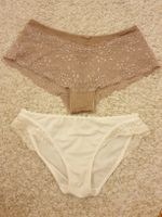 Lot 2culottes, XS, Calida taupe, Triumph blanc, excellent et