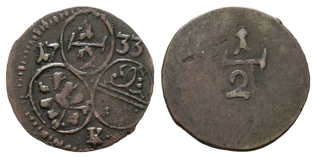 Tutti le monete: Obwalden Halbkreuzer 1733  /2664 – Usato da Trimbach venduto da Solothurn1