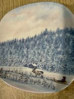 Arabia Finland  dekorativer Wandteller mit Wintermotiv