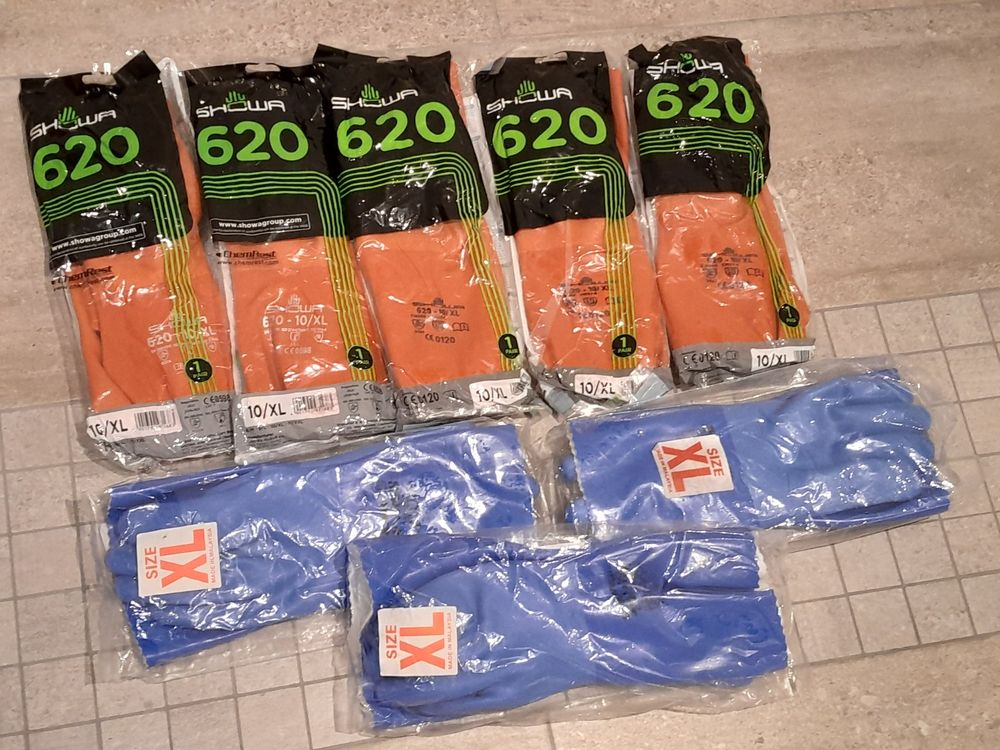 Clean Latex Gummihandschuhe - Größe L, Pack mit 1 Paar, 3,49