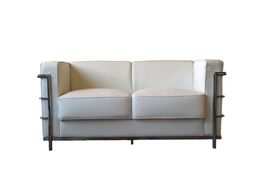 2er Sofa Classic Lounge_Corbusier Style_Leder (JULI PREIS)
