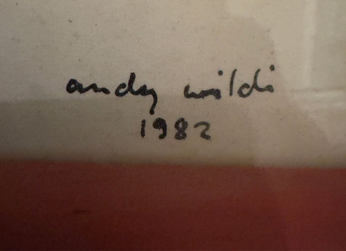 Gemälde: Andy Wildi 1982 Herz-Bild – Gebraucht aus Wollerau von q318