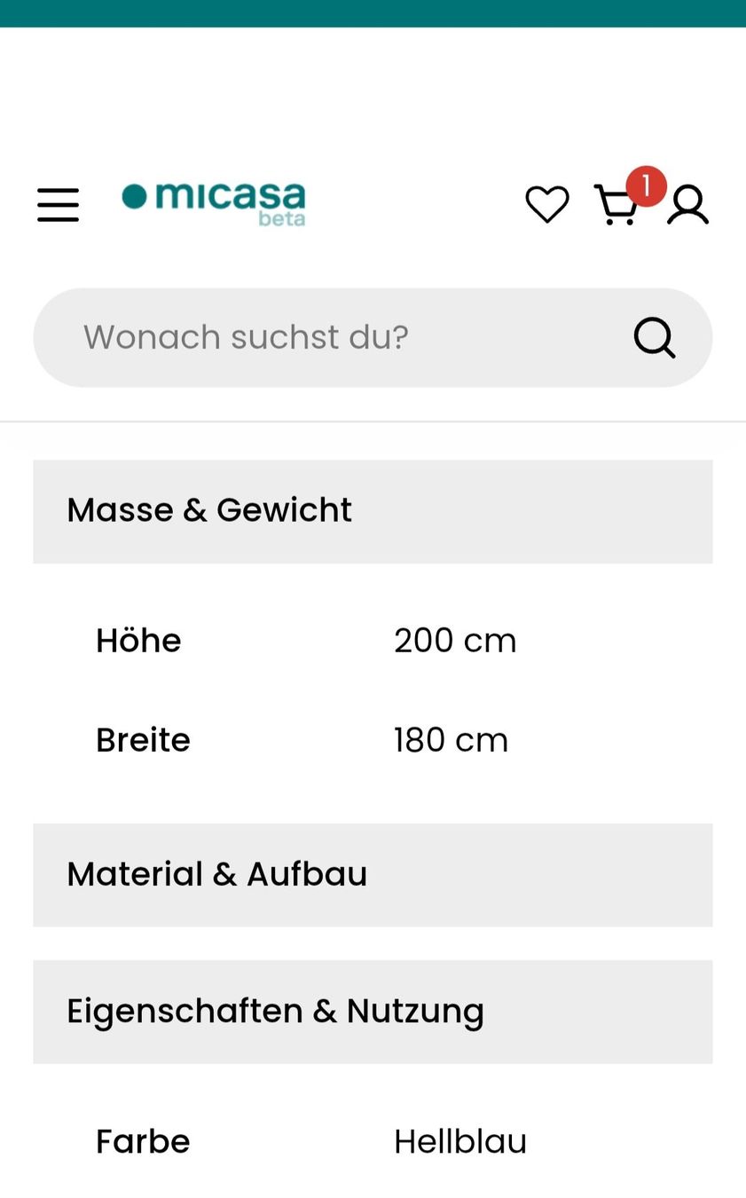 Letti: Fixleintuch Aqua 180x200 – Nuovo (secondo la descrizione) da Turbenthal venduto da mela_ct 2