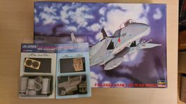 1:48 F-15 J Eagle + Aires Resin Cockpit Nozzles - Hasegawa