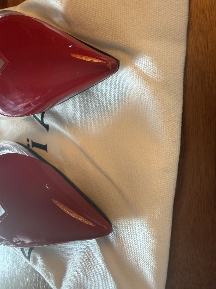 Alaia Scarpe da donna: ALAIA Red Heart Slingback Flats Size 39.5 – Usato da Bäch SZ venduto da MEG2018 1