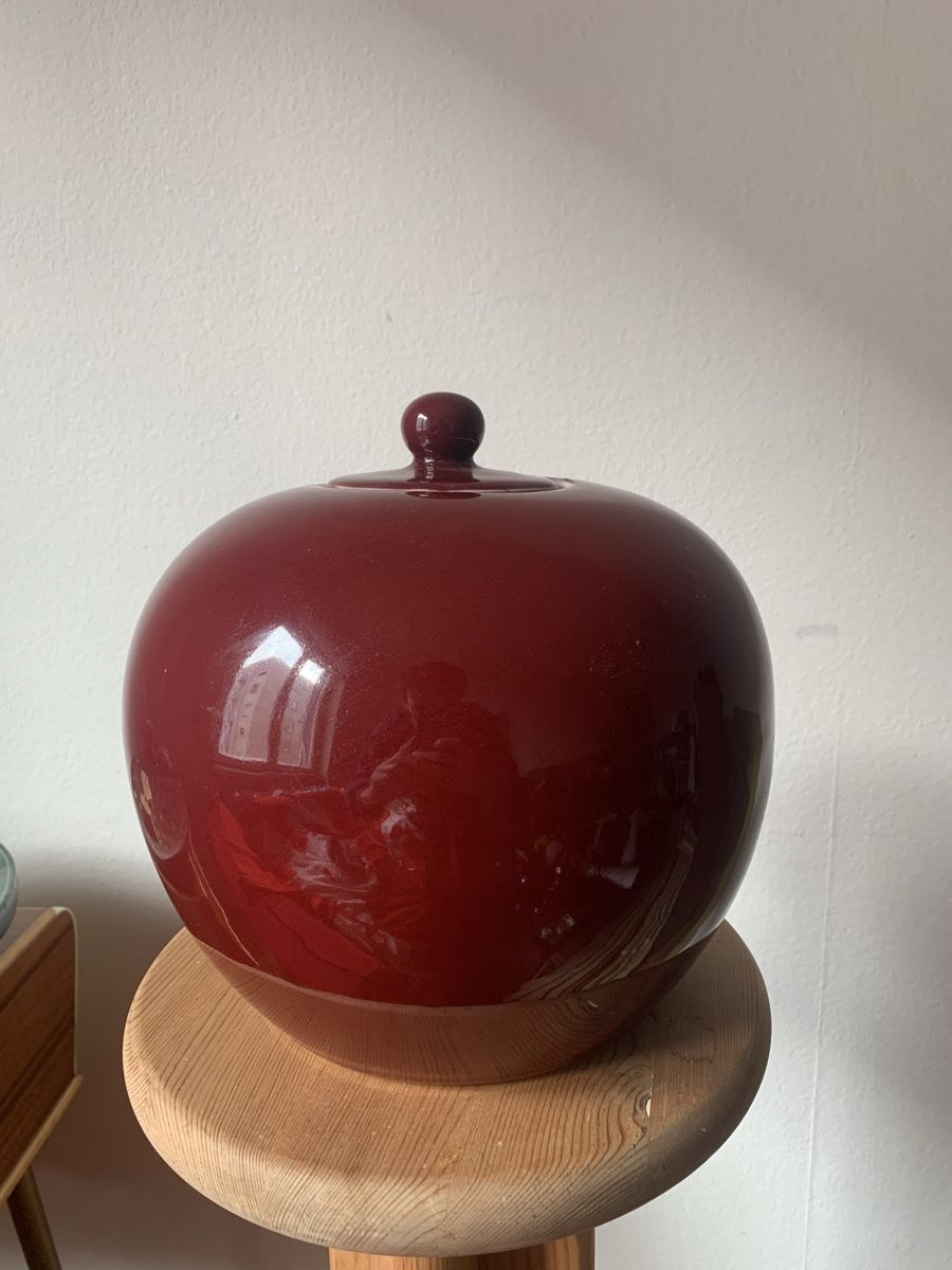 Vasi & Recipienti: Oxblood midcentury chinese gingerjar – Usato da Basel venduto da Amechan. 1