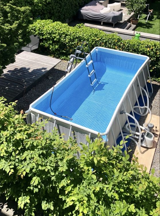 Intex Frame Pool Set: Familien Pool 4x2x1, komplett 1