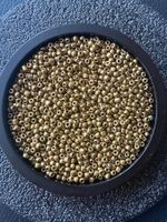 Rocailles Glasperlen *Mattgold*70 Gramm *